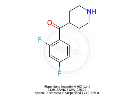 Chemical structure of Risperidone Impurity 4 HCl