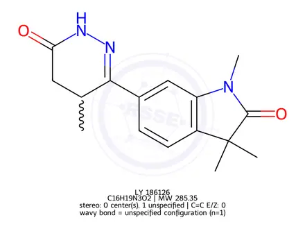 Chemical structure of LY 186126