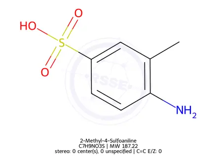 Chemical structure of 2-Methyl-4-Sulfoaniline