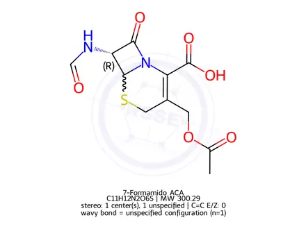 Chemical structure of 7-Formamido ACA