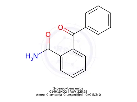 Chemical structure of 2-benzoylbenzamide