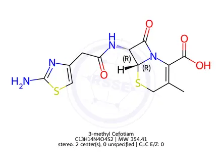 Chemical structure of 3-methyl Cefotiam
