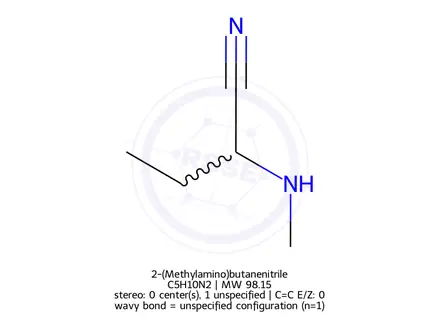 Chemical structure of 2-(Methylamino)butanenitrile