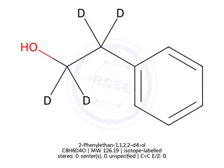 Chemical structure of 2-Phenylethan-1,1,2,2-d4-ol