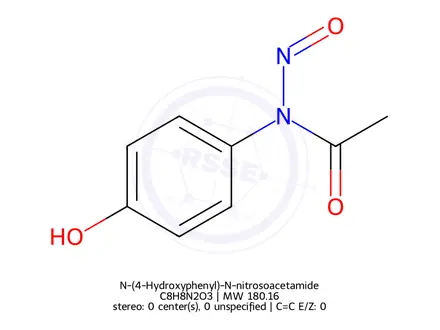 Chemical structure of N-Nitroso Paracetamol