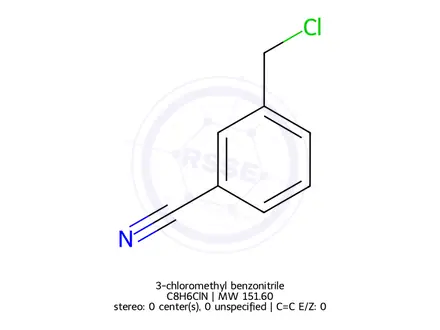 Chemical structure of 3-chloromethyl benzonitrile
