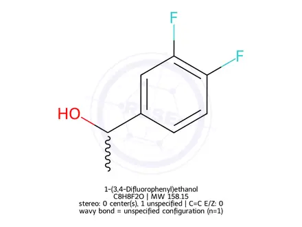 Chemical structure of 1-(3,4-Difluorophenyl)ethanol