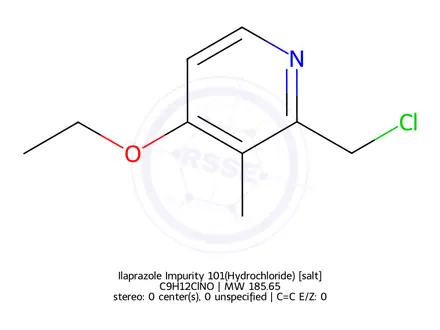 Chemical structure of Ilaprazole Impurity 101(Hydrochloride)