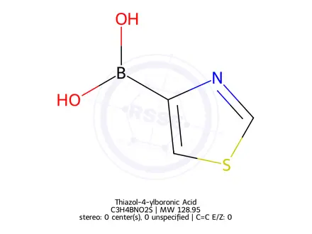 Chemical structure of Thiazol-4-ylboronic Acid