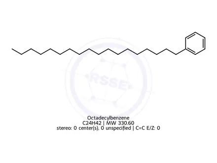 Chemical structure of Octadecylbenzene