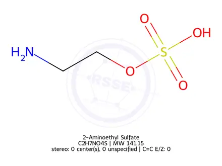 Chemical structure of 2-Aminoethyl Sulfate