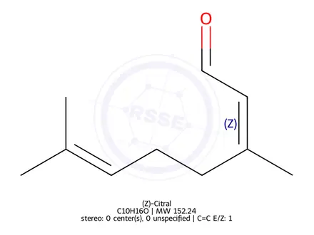 Chemical structure of (Z)-Citral