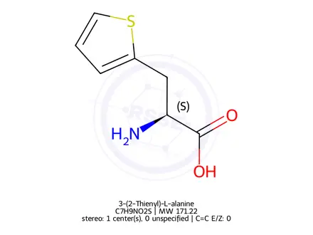 Chemical structure of 3-(2-Thienyl)-L-alanine