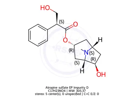 Chemical structure of Atropine sulfate EP Impurity D