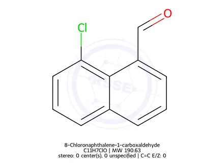 Chemical structure of 8-Chloronaphthalene-1-carboxaldehyde