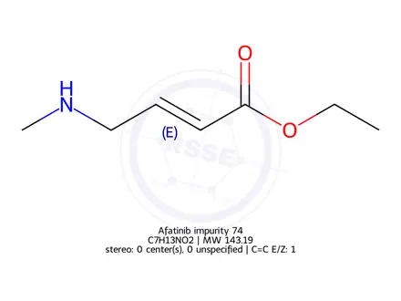 Chemical structure of Afatinib impurity 74