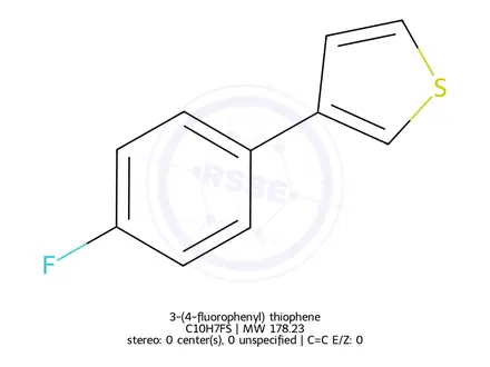 Chemical structure of 3-(4-fluorophenyl) thiophene