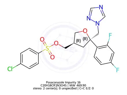 Chemical structure of Posaconazole Impurity 16
