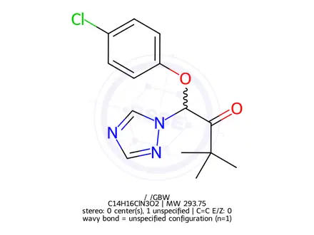 Chemical structure of Triadimefon