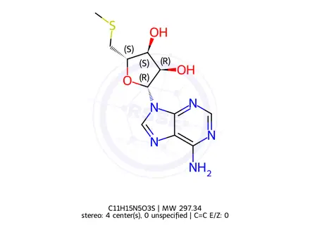 Chemical structure of Methyl-thioadenosine