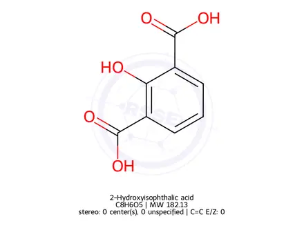 Chemical structure of 2-Hydroxyisophthalic acid