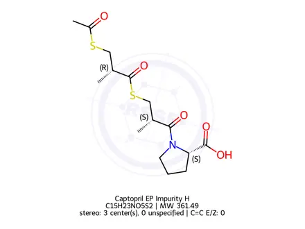 Chemical structure of Captopril EP Impurity H