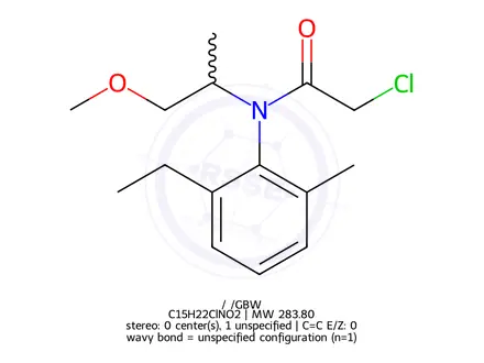 Chemical structure of Metolachlor