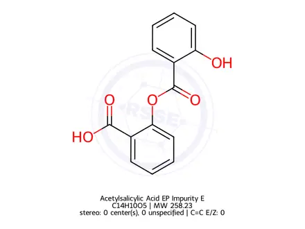 Chemical structure of Acetylsalicylic Acid EP Impurity E