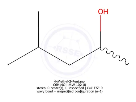Chemical structure of 4-Methyl-2-Pentanol