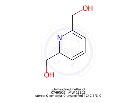 Chemical structure of 2,6-Pyridinedimethanol