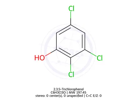 Chemical structure of 2,3,5-Trichlorophenol