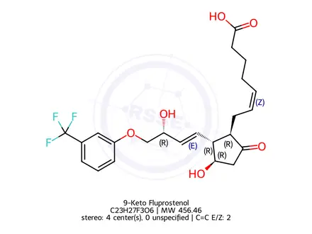 Chemical structure of 9-Keto Fluprostenol
