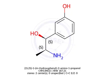 Chemical structure of (1S,2S)-1-(m-Hydroxyphenyl)-2-amino-1-propanol
