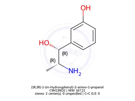Chemical structure of (1R,2R)-1-(m-Hydroxyphenyl)-2-amino-1-propanol