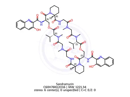 Chemical structure of Sandramycin
