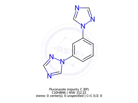 Chemical structure of Fluconazole impurity C (EP)