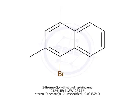 Chemical structure of 1-Bromo-2,4-dimethylnaphthalene