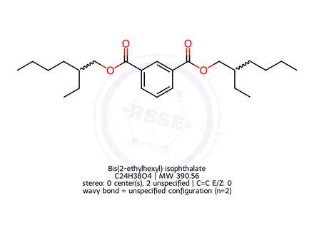 Chemical structure of Bis(2-ethylhexyl) isophthalate