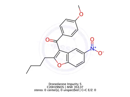 Chemical structure of Dronedarone Impurity 5