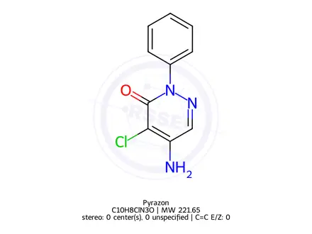 Chemical structure of Pyrazon