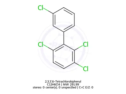 Chemical structure of 2,3,3',6-Tetrachlorobiphenyl