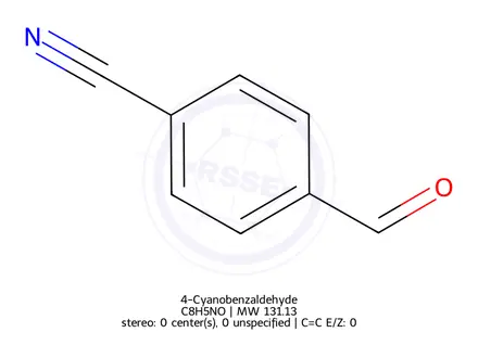 Chemical structure of 4-Cyanobenzaldehyde (BSC)