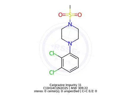 Chemical structure of Cariprazine Impurity 11