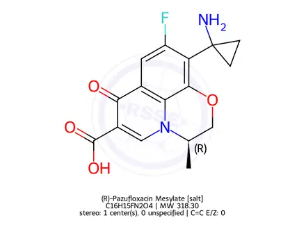 Chemical structure of Pazufloxacin Impurity 1