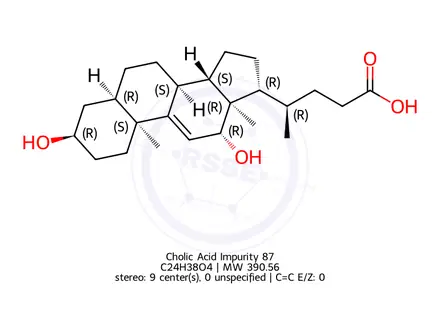 Chemical structure of Cholic Acid Impurity 87