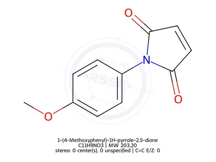Chemical structure of 1-(4-Methoxyphenyl)-1H-pyrrole-2,5-dione