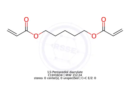 Chemical structure of 1,5-Pentanediol diacrylate