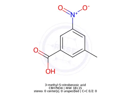 Chemical structure of 3-methyl-5-nitrobenzoic acid