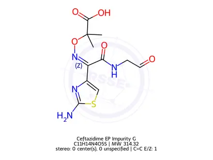 Chemical structure of Ceftazidime Impurity G