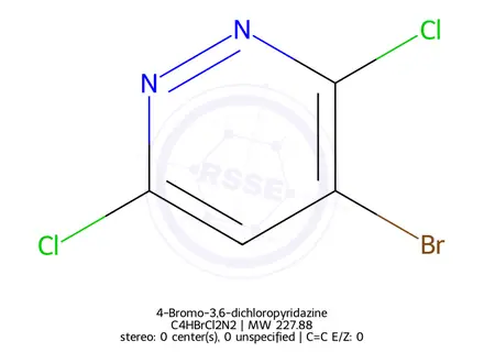 Chemical structure of 4-Bromo-3,6-dichloropyridazine
